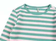 Kids ONLY lagoon/pink lady stribet top